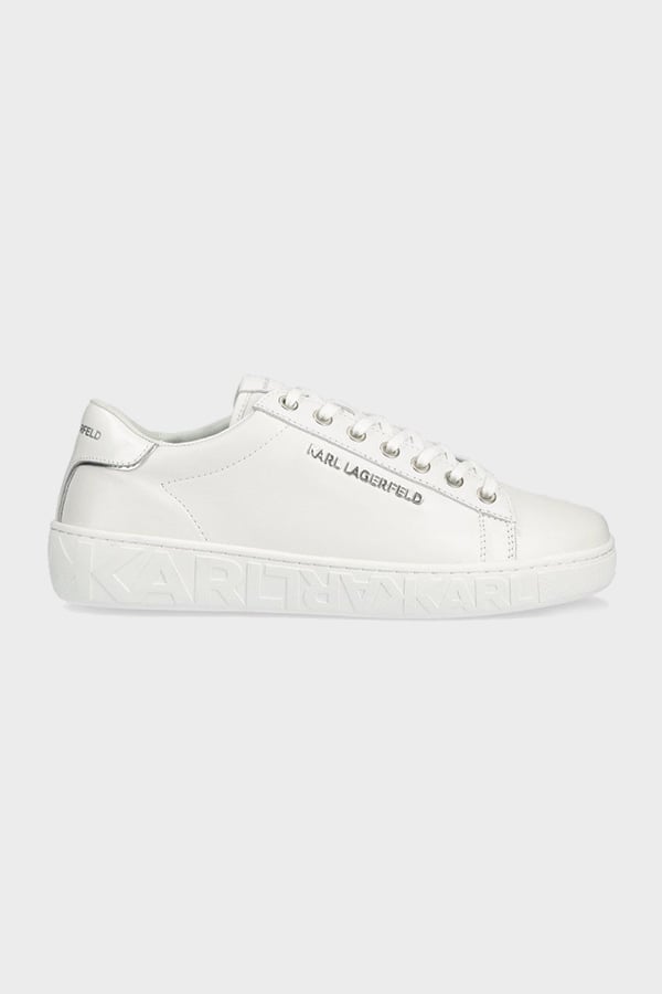 ΠΑΠΟΥΤΣΙΑ KARL LAGERFELD - 01W WHITE LEATHER